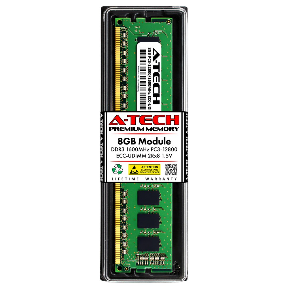8GB 2Rx8 PC3-12800E ECC UDIMM (Lenovo 03T7807 Equivalent) Server Memory RAM