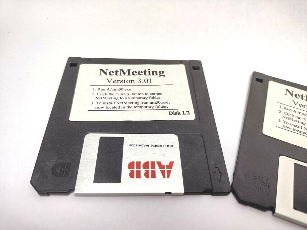 ABB NetMeeting Version 3.01 3.5 Inch Floppy 2 Disk Set