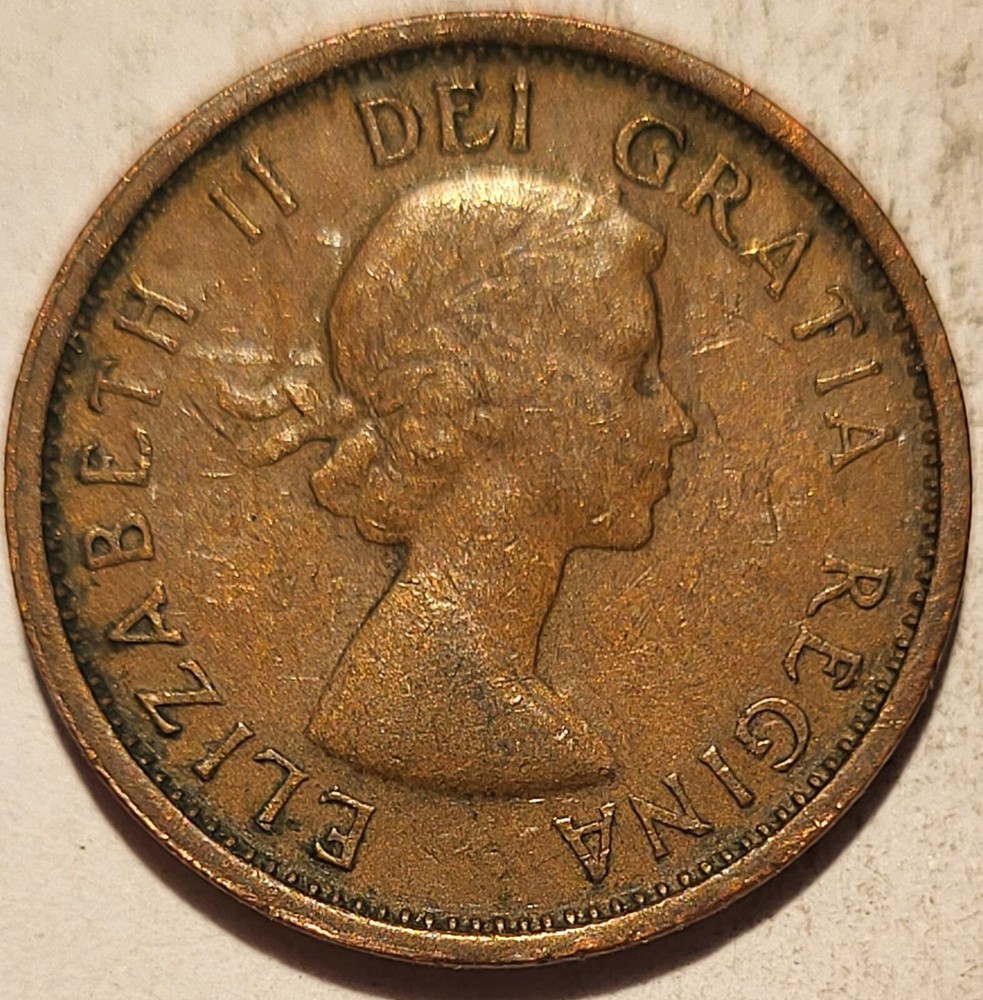 1956 Canada 1 Cent coin N16