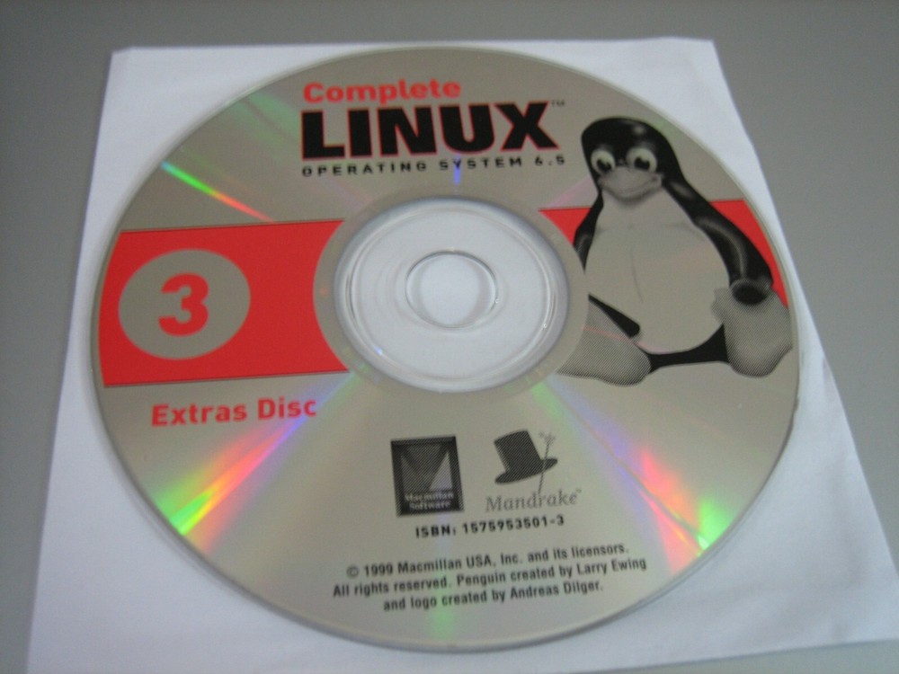 Linux Operating System 6.5 (Extras Disc) (PC, 1999) - Disc 3 Only!!!