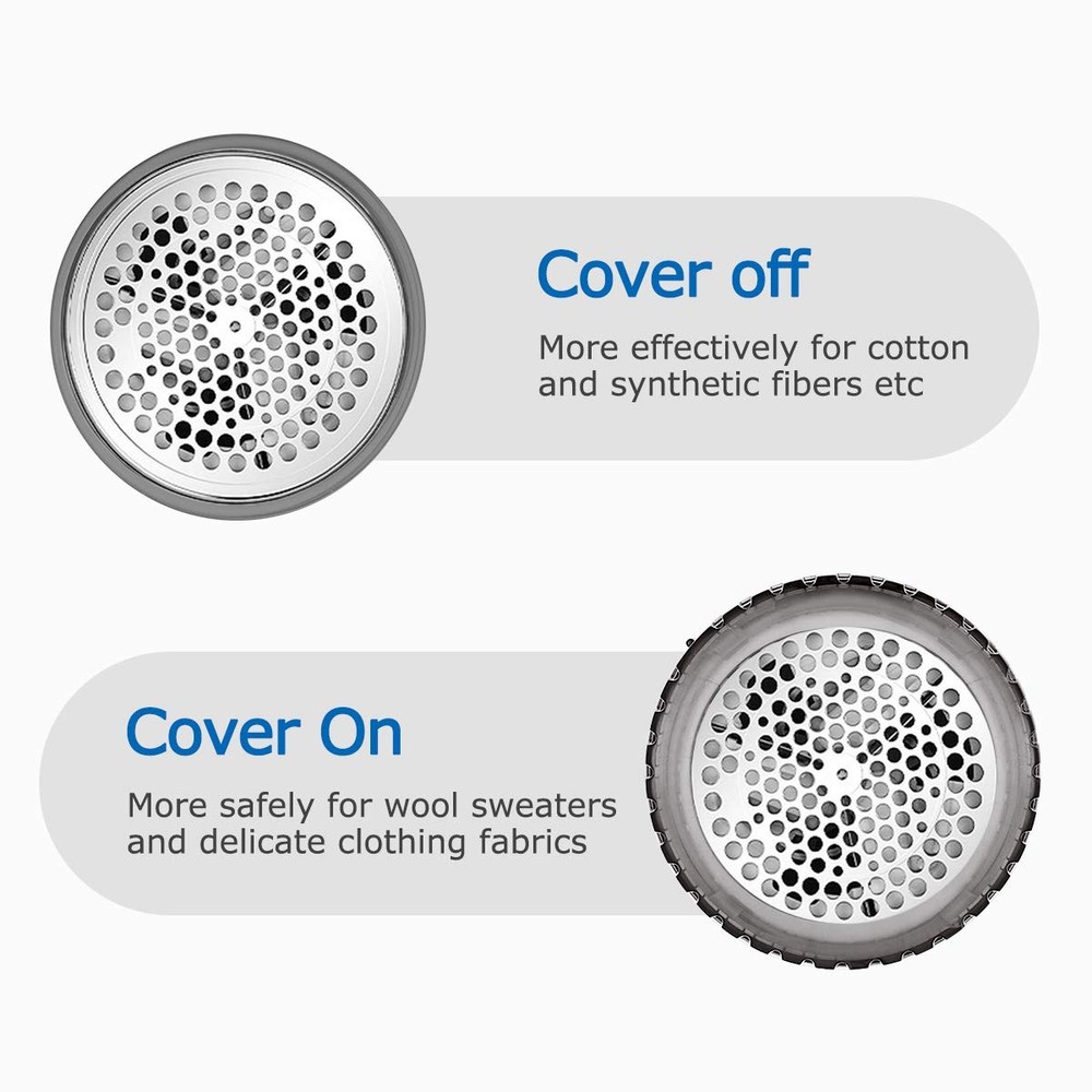 Home Standard Gray Lint Remover with Replaceable Blades and Adjustable Height