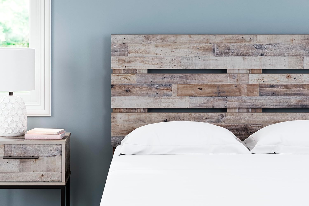 Neilsville Butcher Block Panel Headboard, Queen, Beige