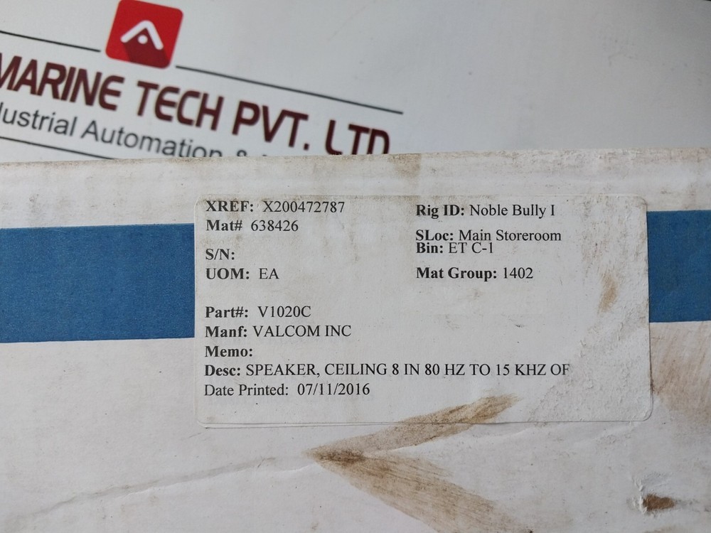 VALCOM V-1020C 8-Inch Flush Mount Ceiling Speaker