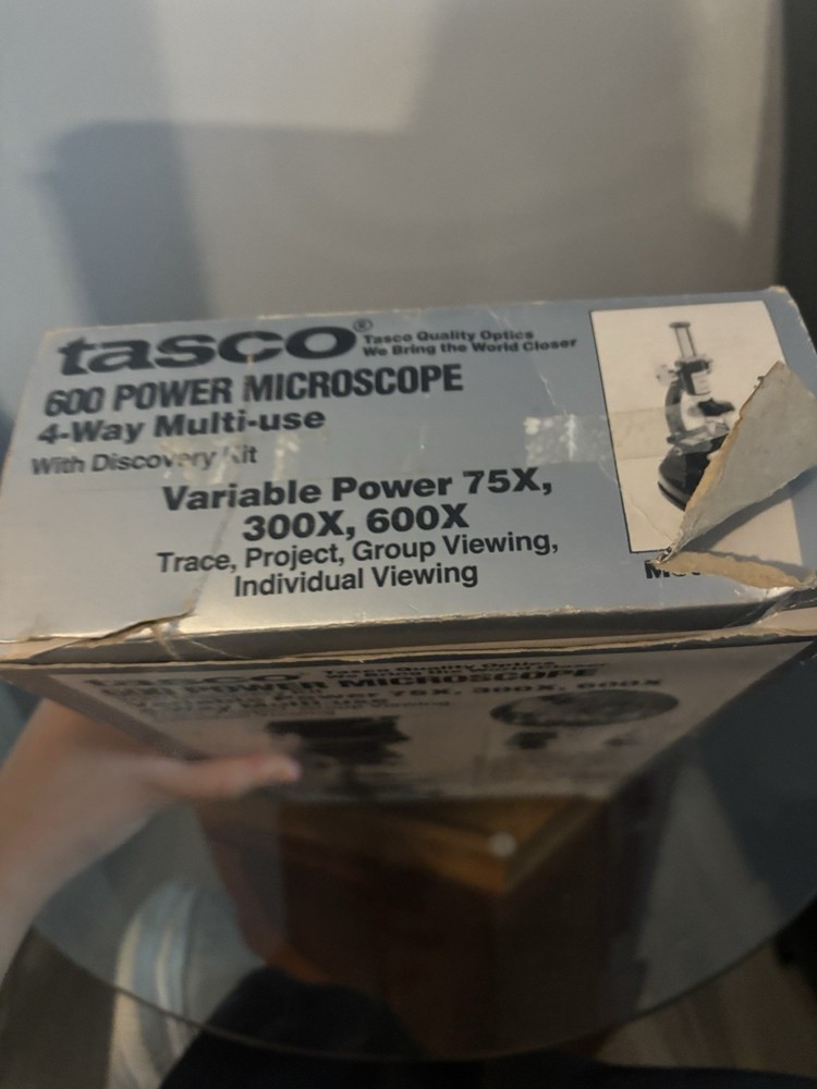 vintage tasco microscope Kit 600 Power Microscope