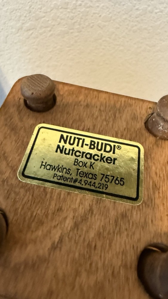 Vintage Wooden Nutcracker “NUTI-BUDI” Hambrights Original