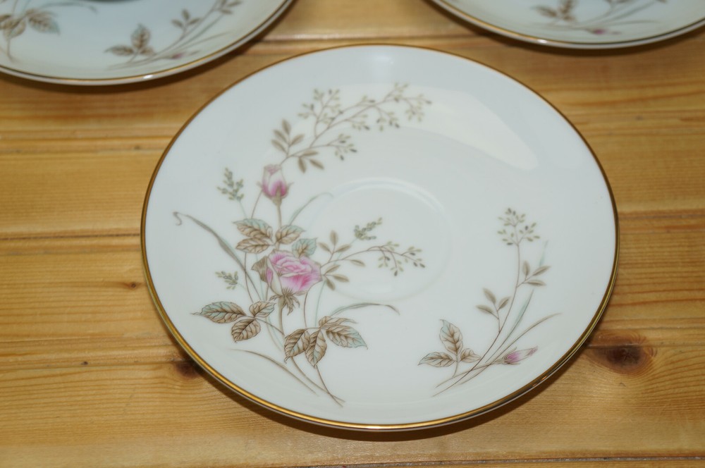 Noritake Luise (6) Cups, 2" & (6) Saucers, 6"