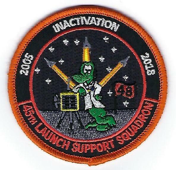 45th LAUNCH SUPPORT SQUADRON (LCSS) INACTIVATION PATCH 2005 - 2018 NIGHT GATORS