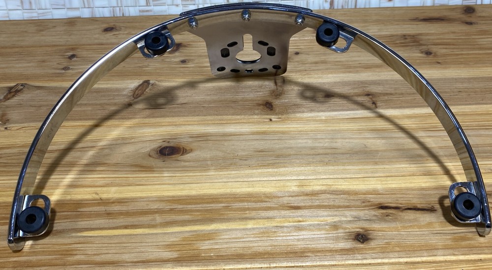 12" 6 Lug Chrome Drum Support System Rim Mount with Universal Plate