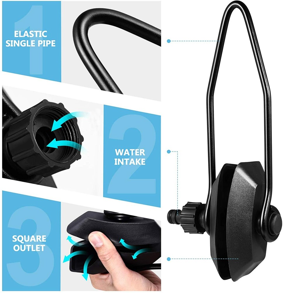 Outboard Motor Water Flush Rectangular Ear Muff Engine Flusher for Boat
