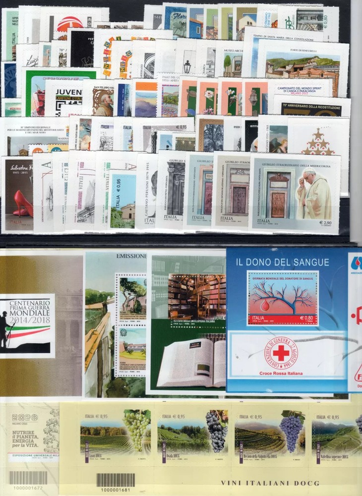 Italy - Complete Year 2015 - New With BF ** MNH