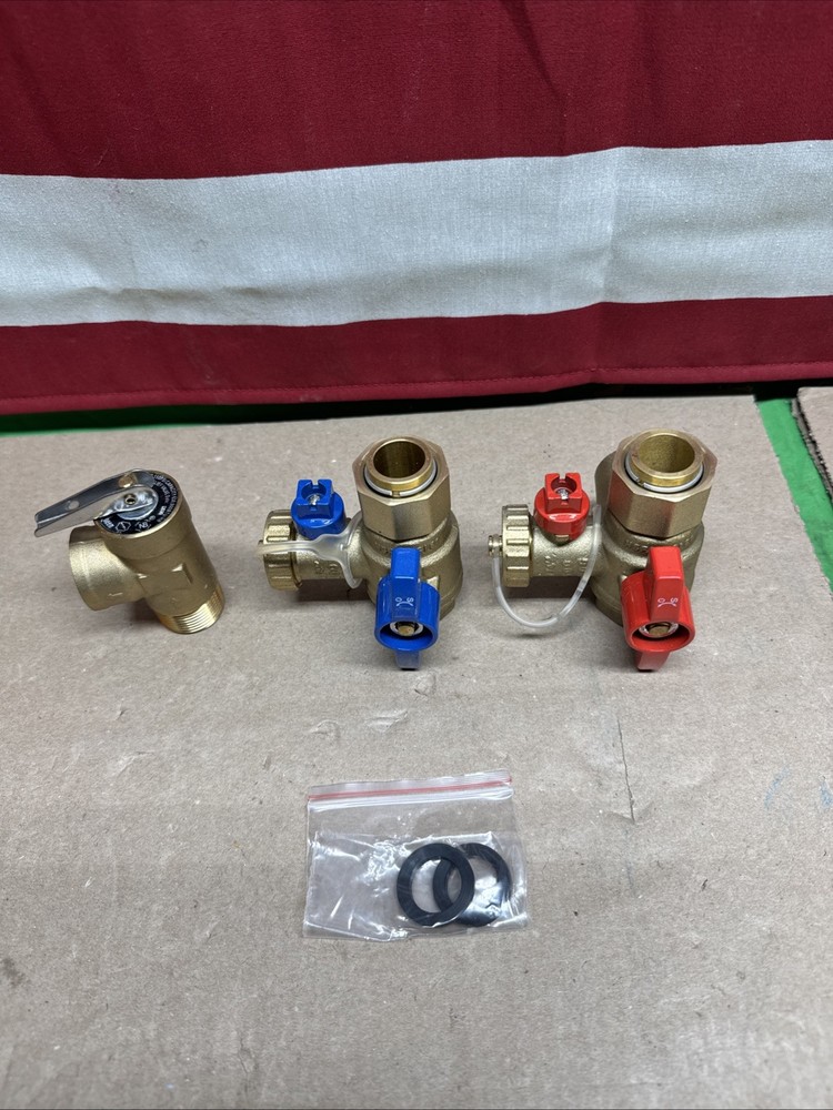 Rheem Brass Service Valves for Tankless Water Heaters RTG20326.