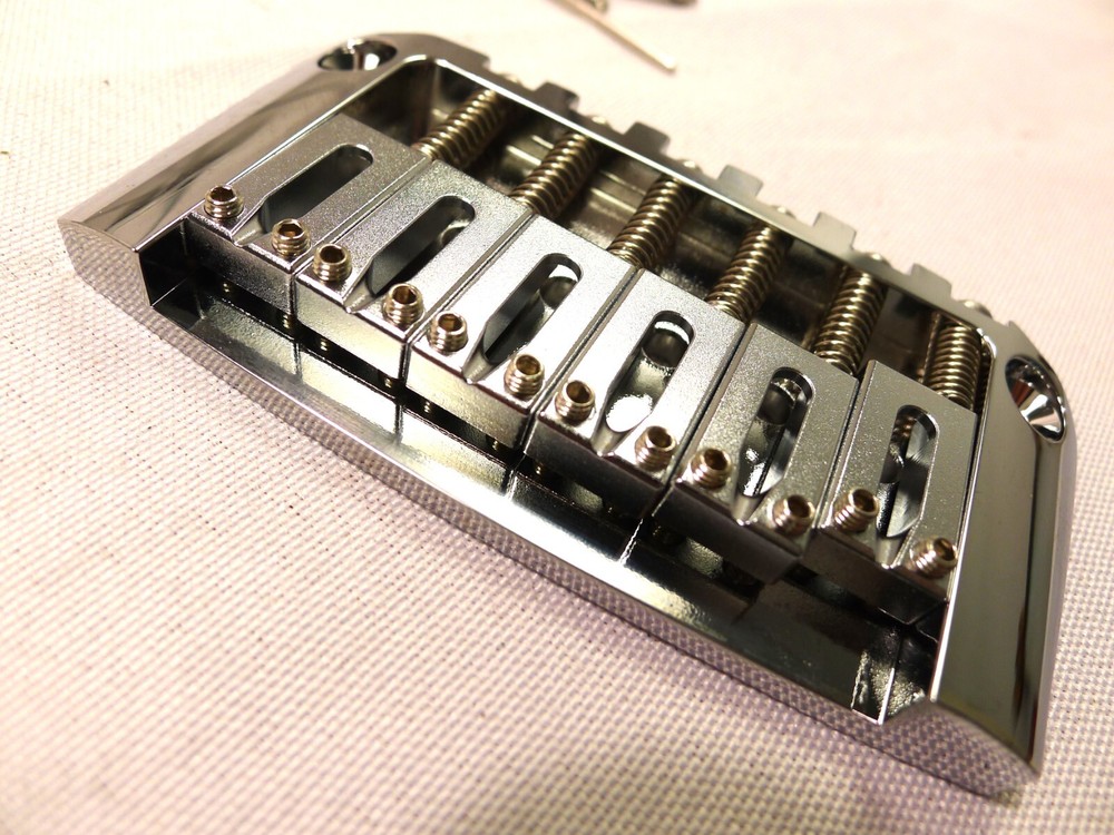 Brass Hardtail Hard Tail Fixed Guitar Bridge 2-1/16'' (52.4mm) String Spacing