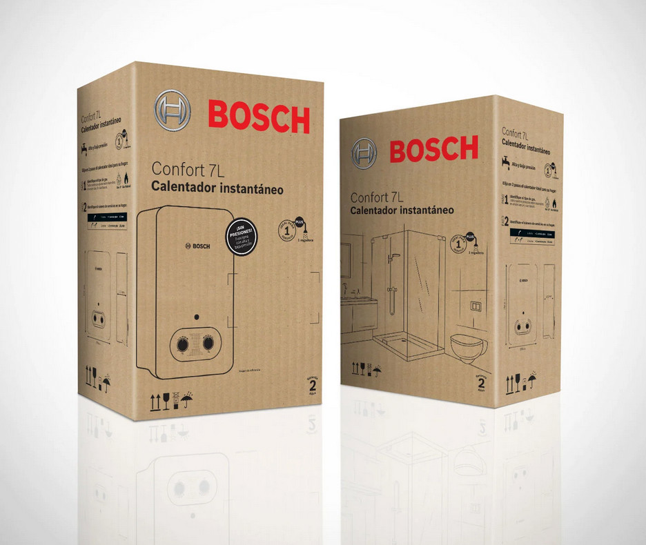 Bosch Nova 7 Tankless Water Heater 7L/min LP Propane Gas Instant gray