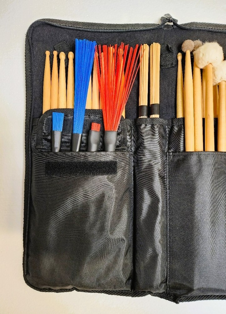 Promark Drumstick Bag with drumsticks & brushes