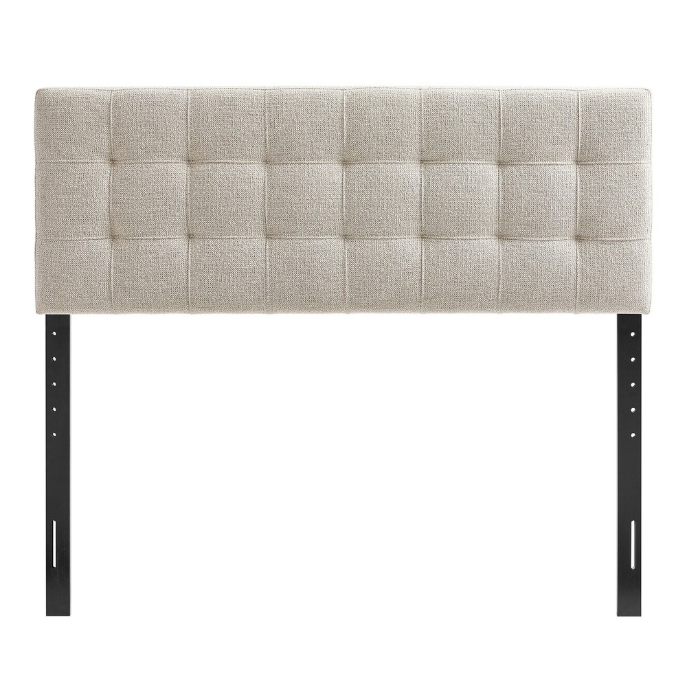 Lily Upholstered Queen Size Headboard in Dove