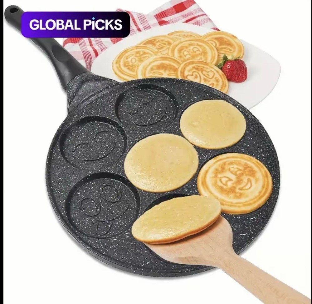 7 Hole Pancake Pan, nonstick Pancake Pan With Handle