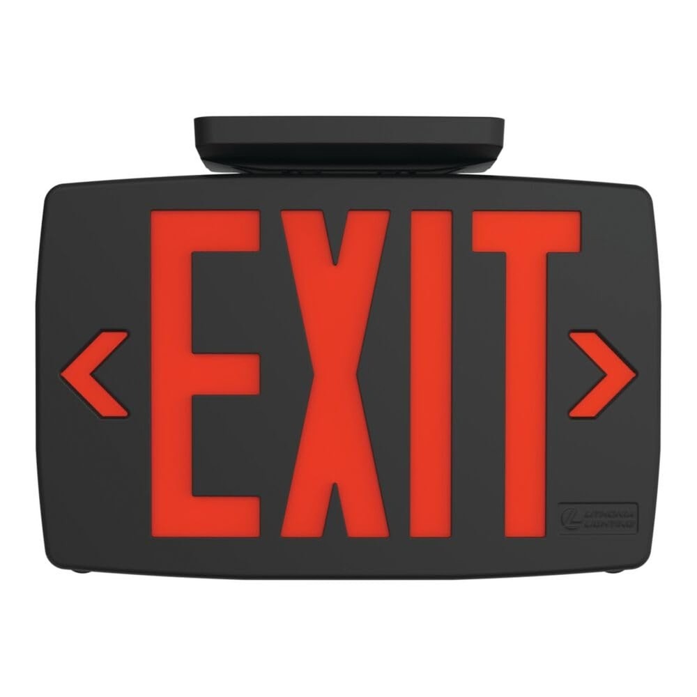Lithonia Lighting Quantum LED Exit Sign, Dual Sided Emergency Exit Sign, Sele...