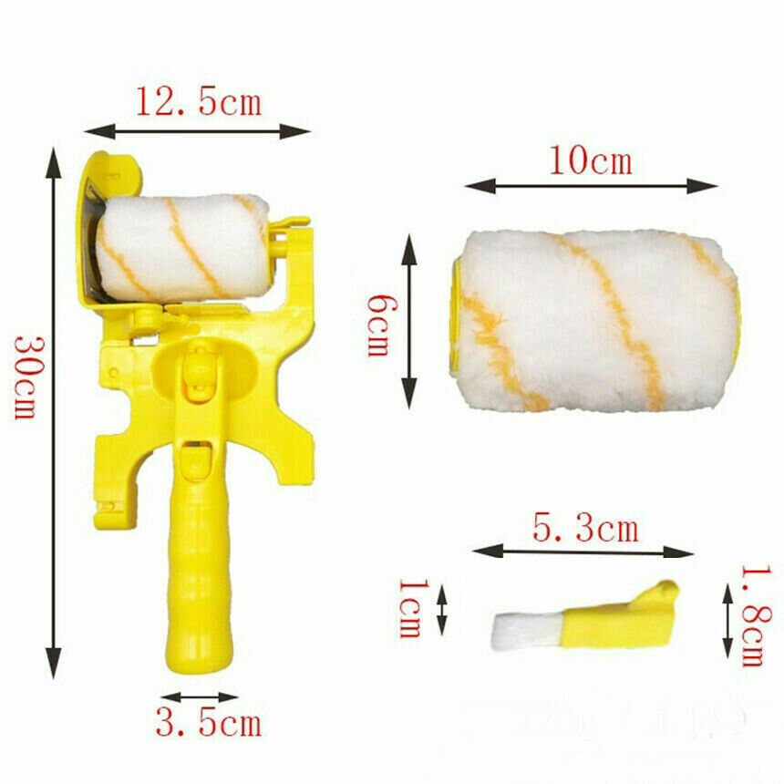Multifunctional Clean-Cut Paint Edger Roller Brush Safe Tool Wall Corner Ceiling