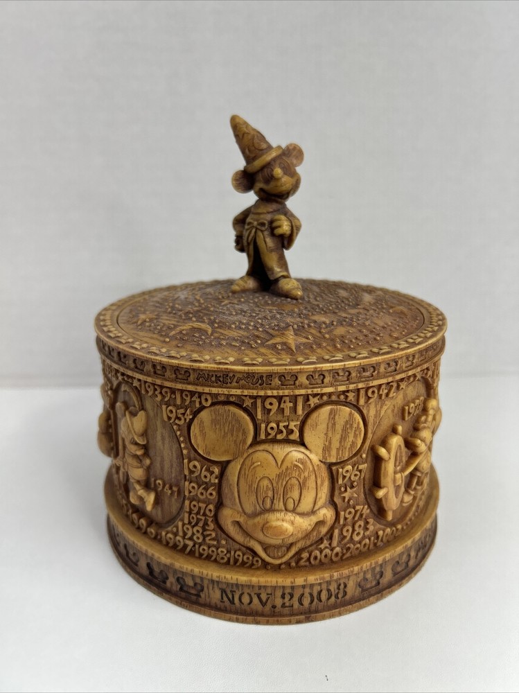Olszewski Disney Mickey Mouse 80th Anniversary Heirloom Box Sorcerer'sApprentice