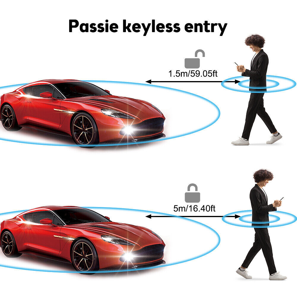 Car Keyless Entry Engine Start Alarm System Push Button Remote Starter Stop Kits