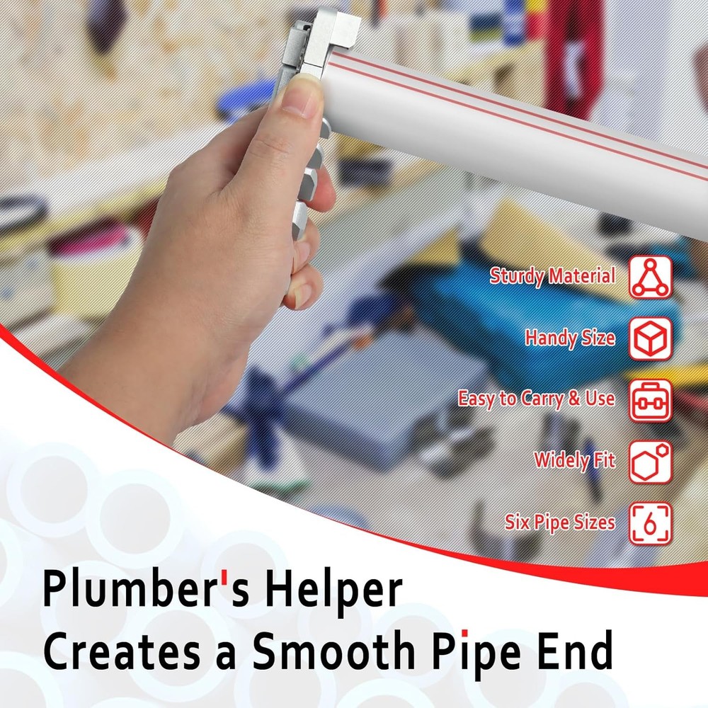 Deburring Tool for PVC Pipe, Plumbing Tools, Professional Plastic Pipe Deburring