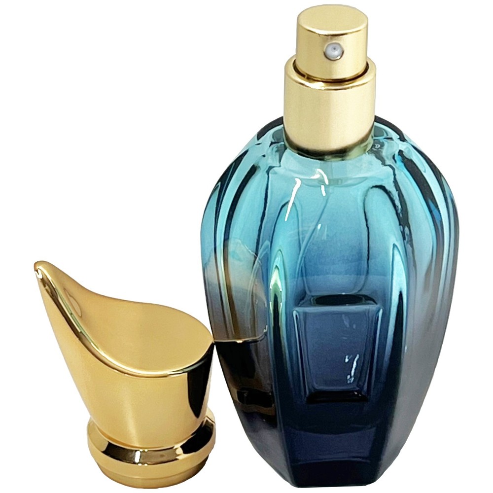 50ml 1.7oz bicolor gradient vase glass empty perfume spray bottles refillable
