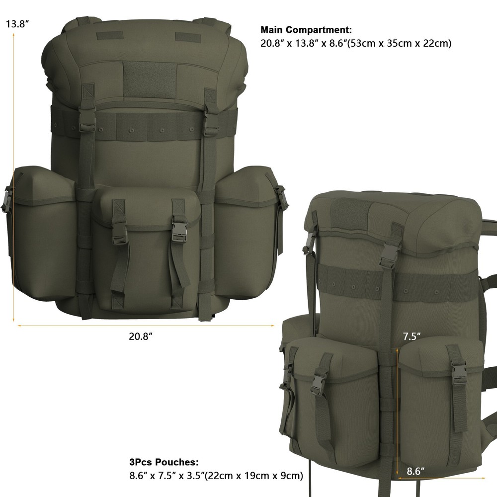 MT ALICE Pack Internal frame Army Survival Combat Rucksack Backpack Ranger Green