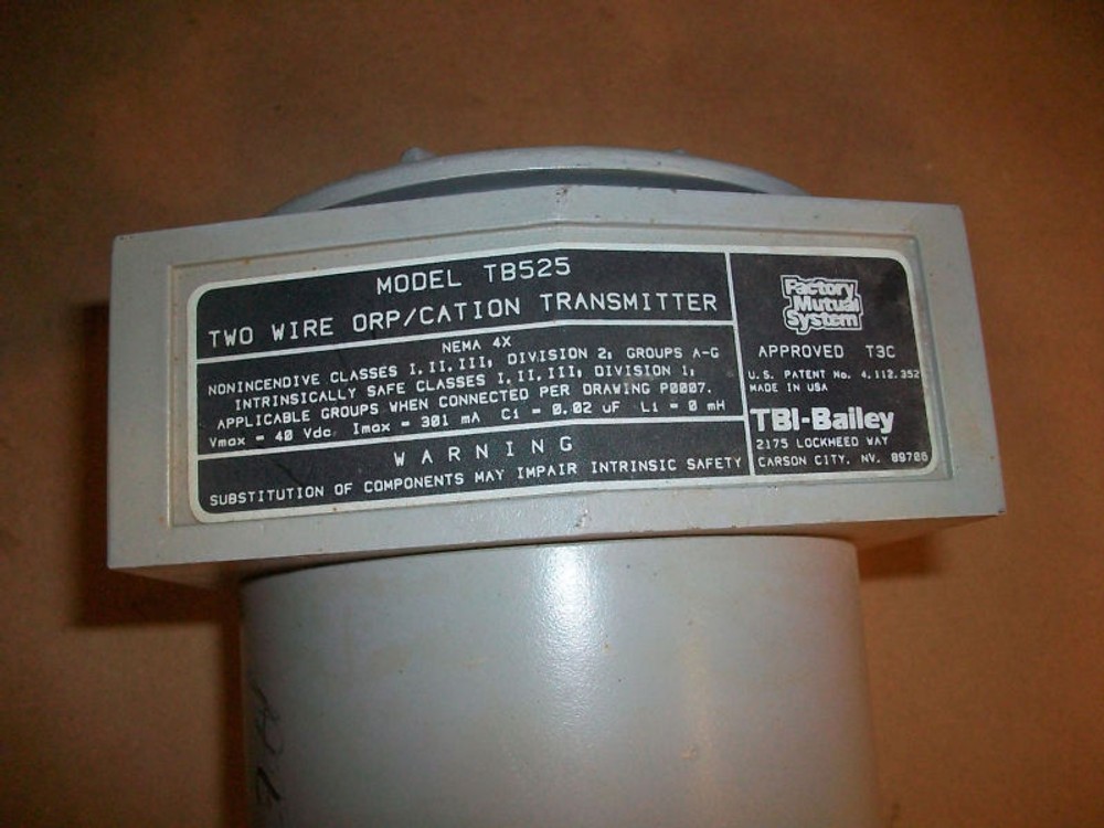 TBI Bailey Two Wire ORP/Cation Transmitter TB525
