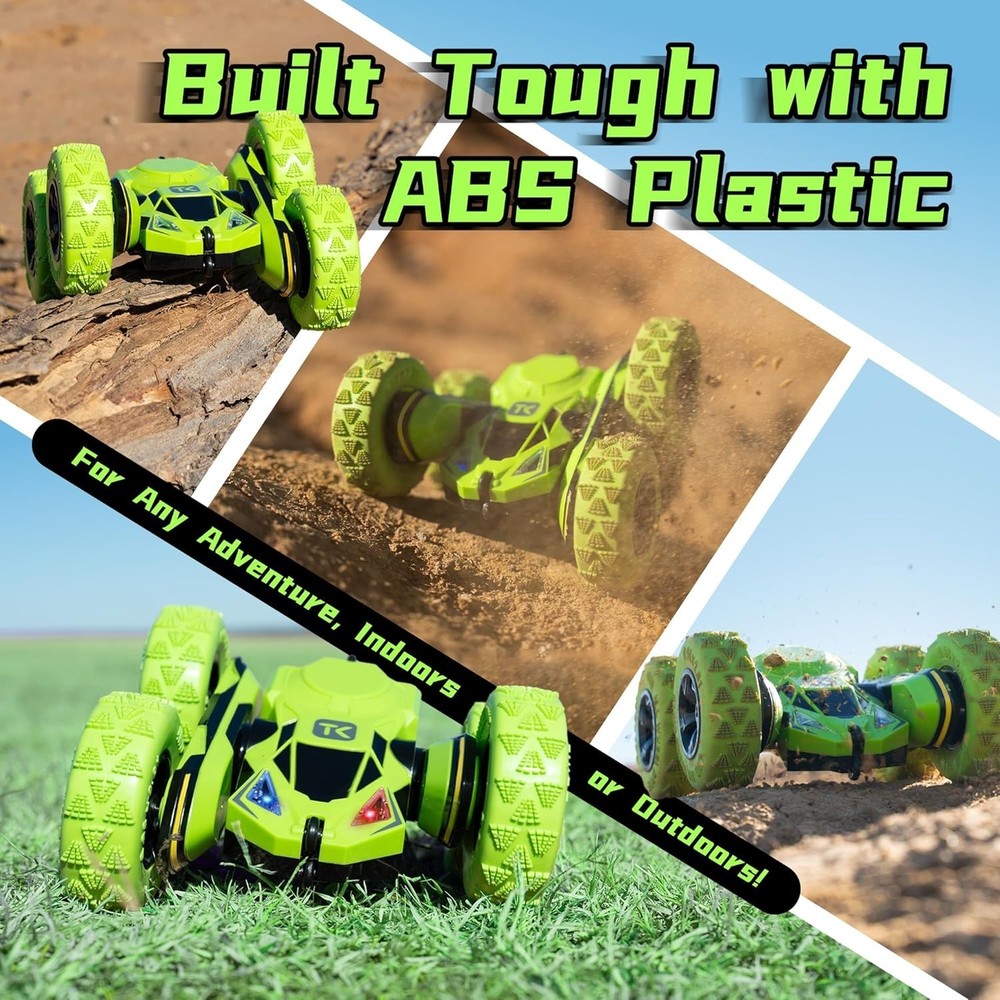 Versatile Remote Control Stunt Car for Kids - Includes Dual Joystick Controller