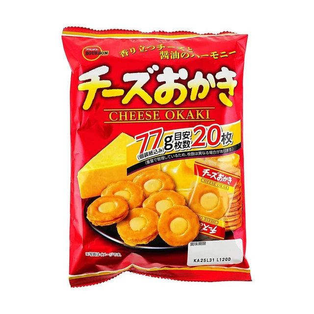 BOURBON Cheese Okaki Rice Cracker 2.61 oz
