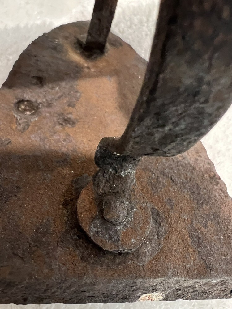 Antique Cast Iron Primitive Iron Wrought Iron Ironing Tool Fire Pit Iron OLD