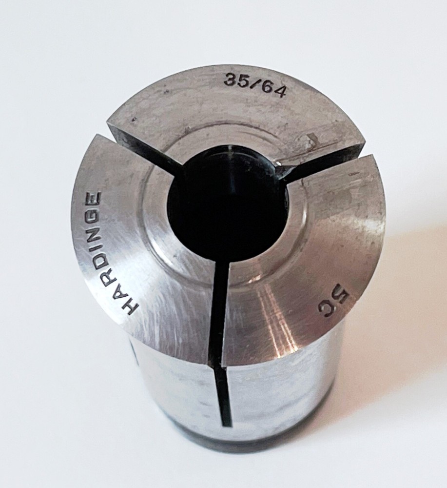 35/64" HARDINGE 5C Round Collet External & Internal Threads USA .5468