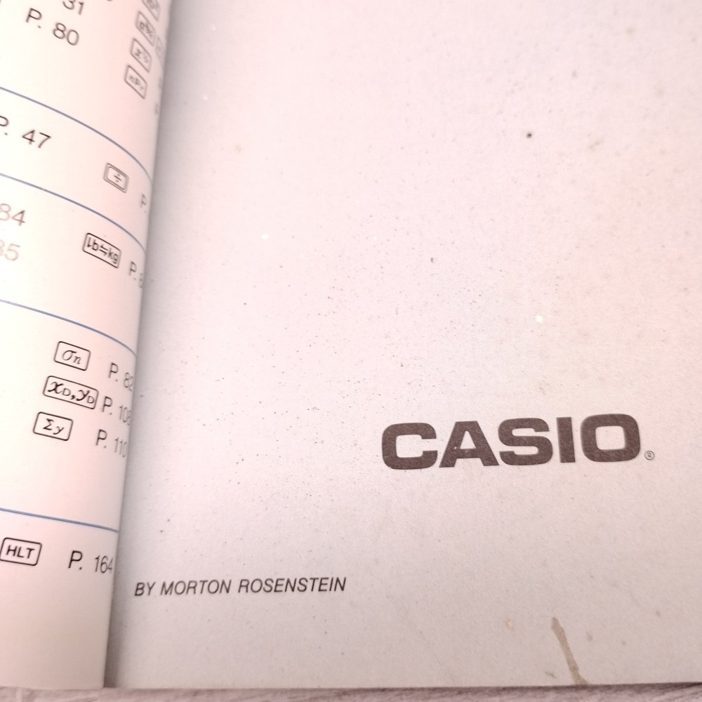 CASIO Computing with the Scientific Calculator Vintage Manual Paperback