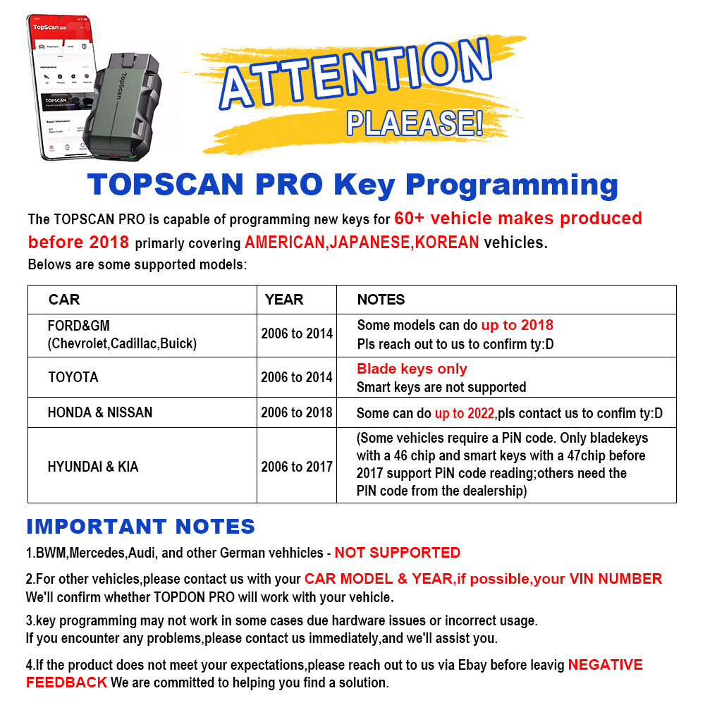 2025 TOPDON Topscan PRO Wireless OBD2 Scanner Code Reader Key Coding Diagnostic