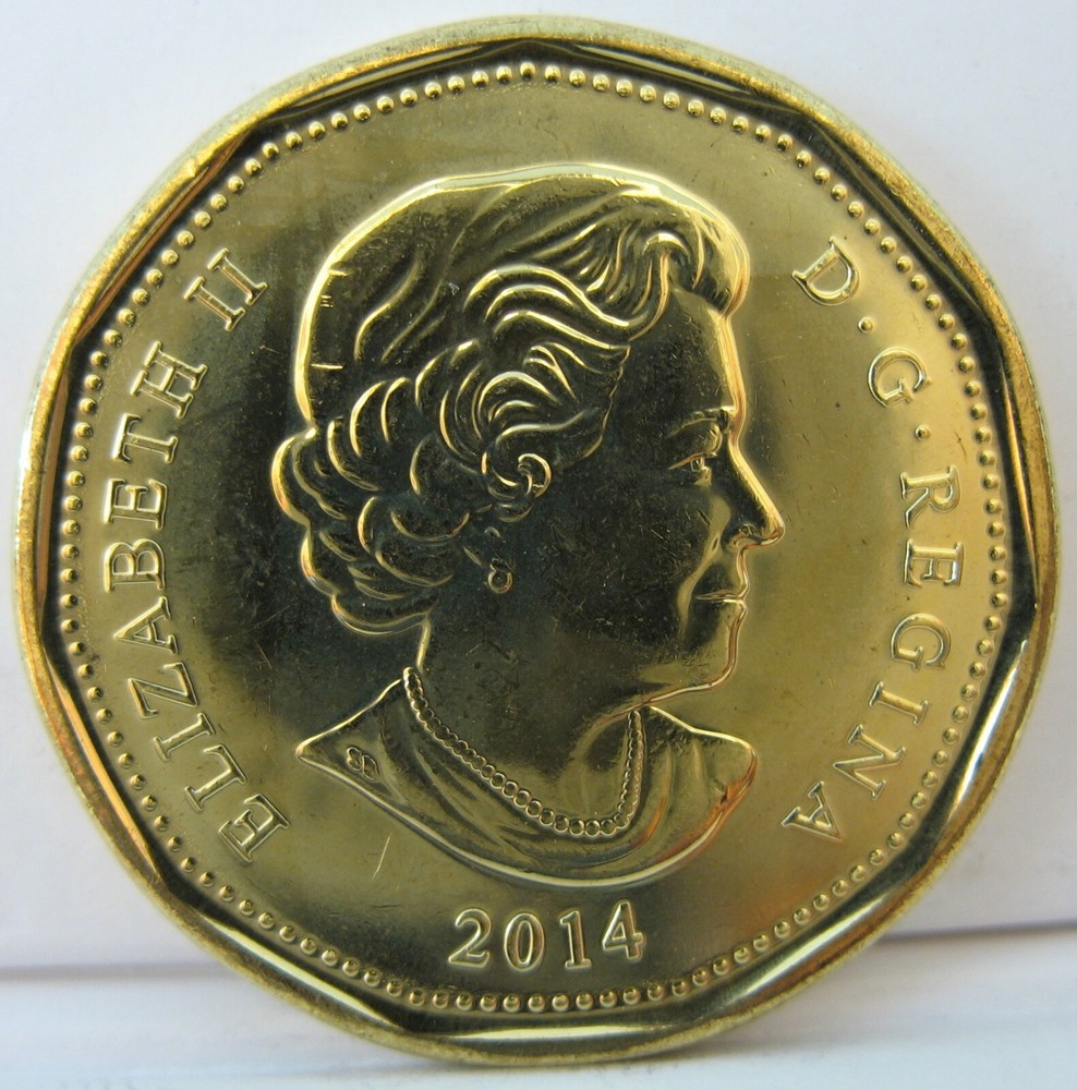 Canada 2014 $1 Loon BU ( From a new roll )