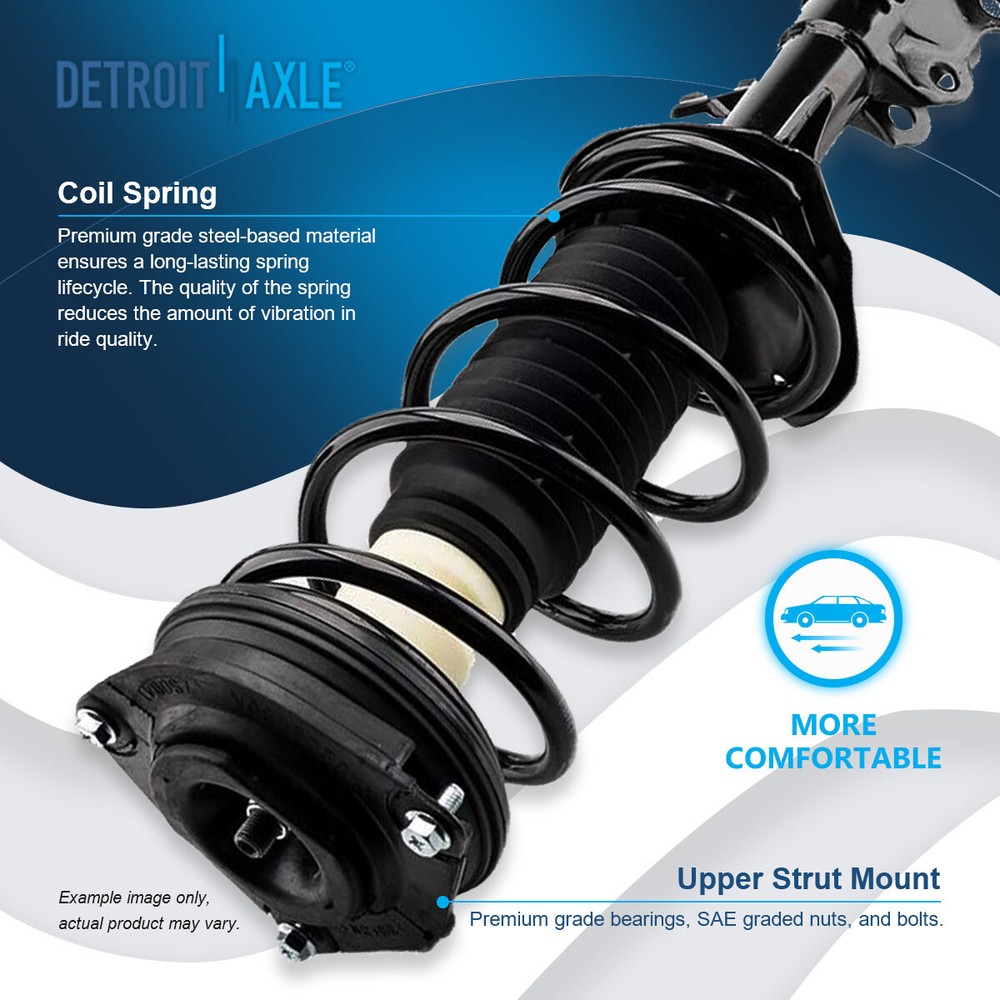 Pair Front Struts w/ Coil Spring Assembly Set for 2007 - 2012 Nissan Versa Cube