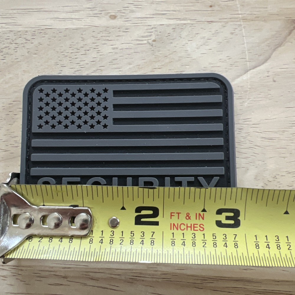 USA Flag Security Tactical Patch [PVC Rubber- Hook n Loop