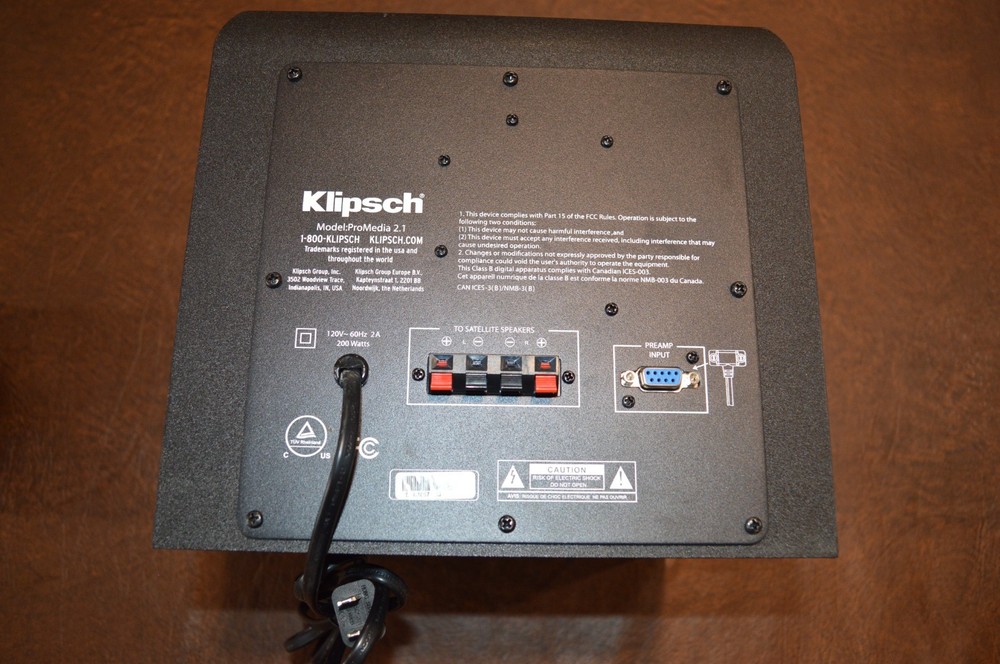 Klipsch ProMedia 2.1 Computer Speaker System Speakers & Subwoofer