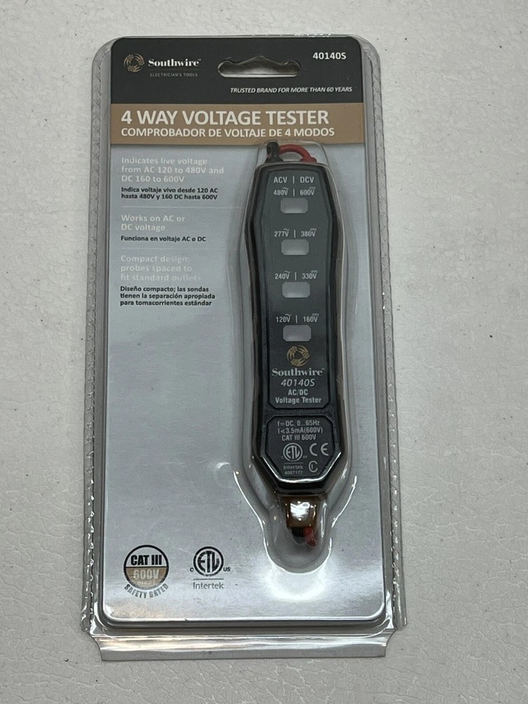 Southwire 4 Way Voltage Tester #40140S NEW IN SEALED ORIGINAL PACKAGING