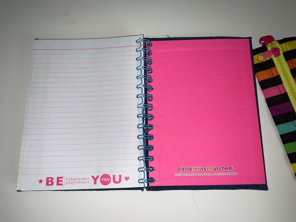 Little Miss Matched Attach-A-Patch Denim Notebook