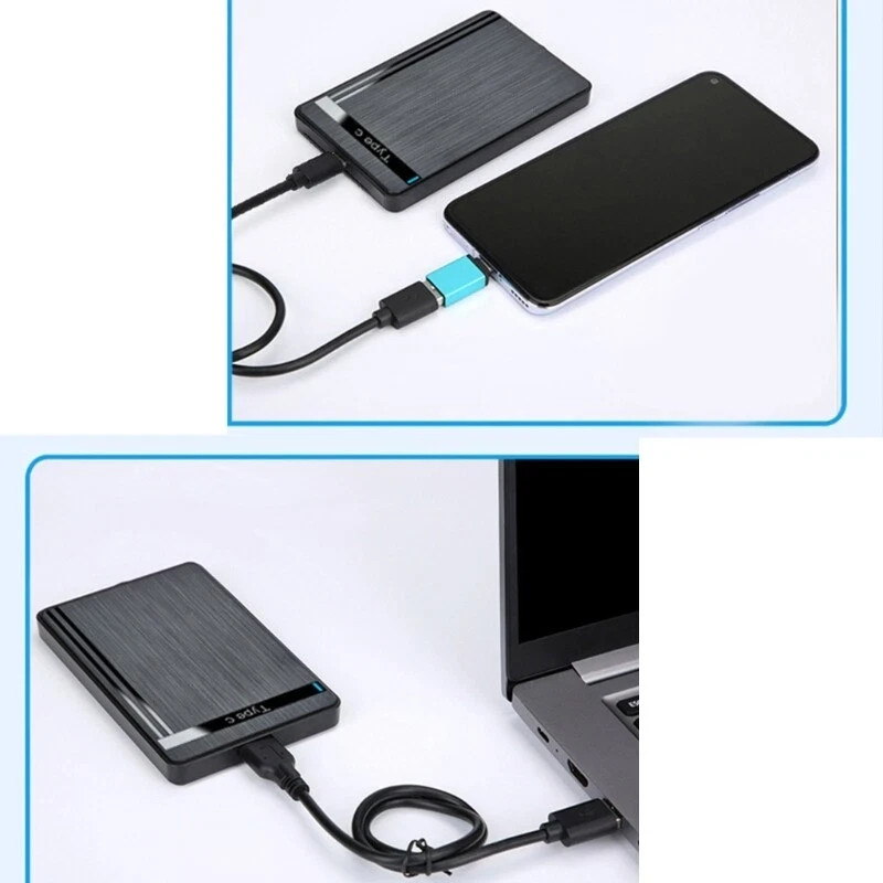 USB C Enclosure 2.5" USB 3.1 Type C SATA SSD External Hard Disk Case 5Gbps