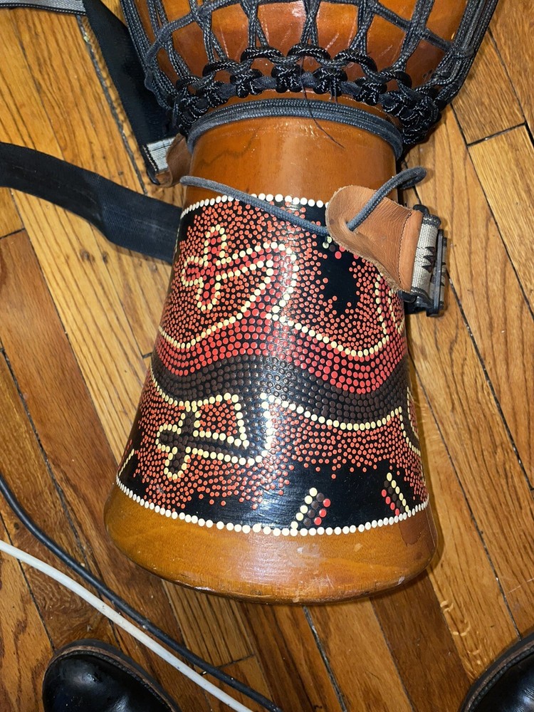 11” TOCA DJEMBE DRUM FREESTYLE LIGHTWEIGHT With Strap Lizard Design