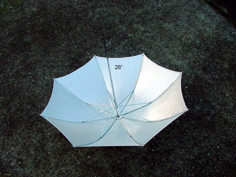 Photography 28" White Silver Umbrella Reflector Diffuser Flash Light | $9 | #96