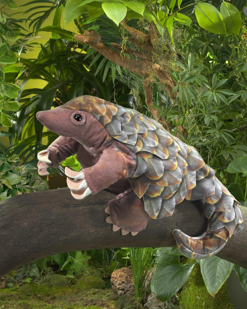 Pangolin Hand Puppet, Brown