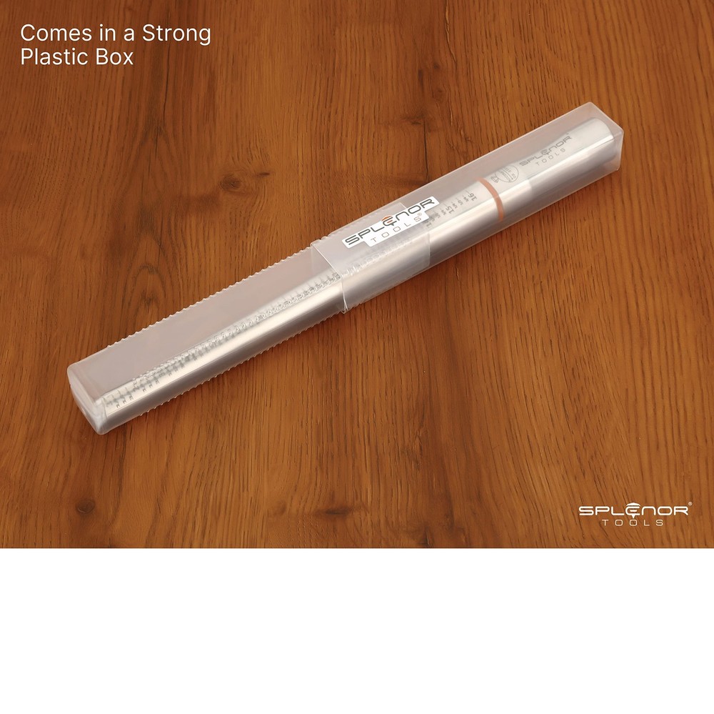 Splenor Tools 13" Solid Stainless Steel 1-16 Ungrooved, steel