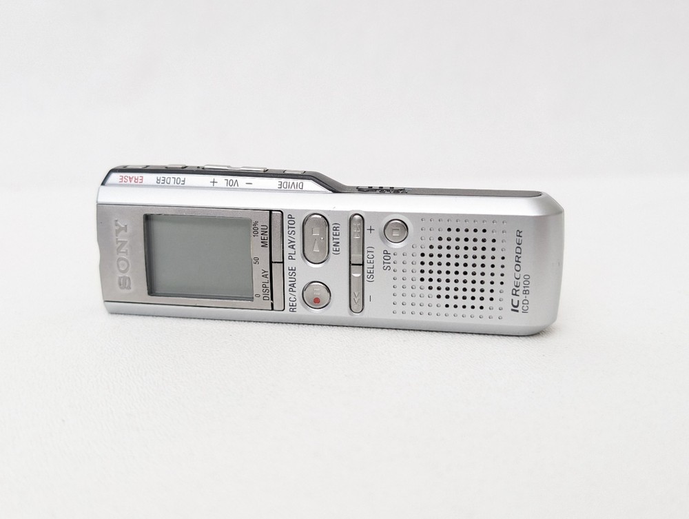 Sony ICD-B100 (16 MB,) Handheld Digital Voice Recorder - Tested Working