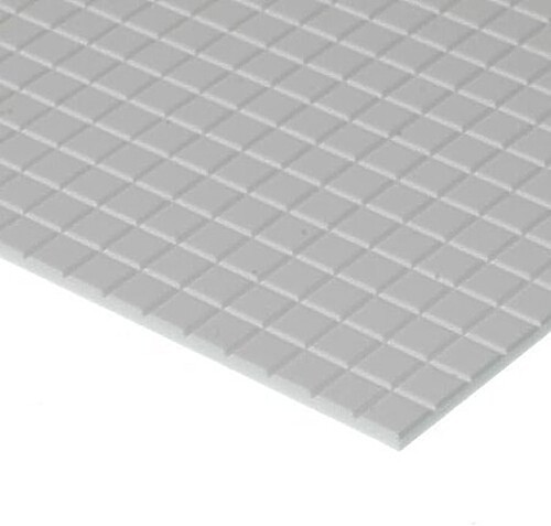 Evergreen Square Tile Sheet 1/8 inch Plastic - Model Railroad Scratch Building