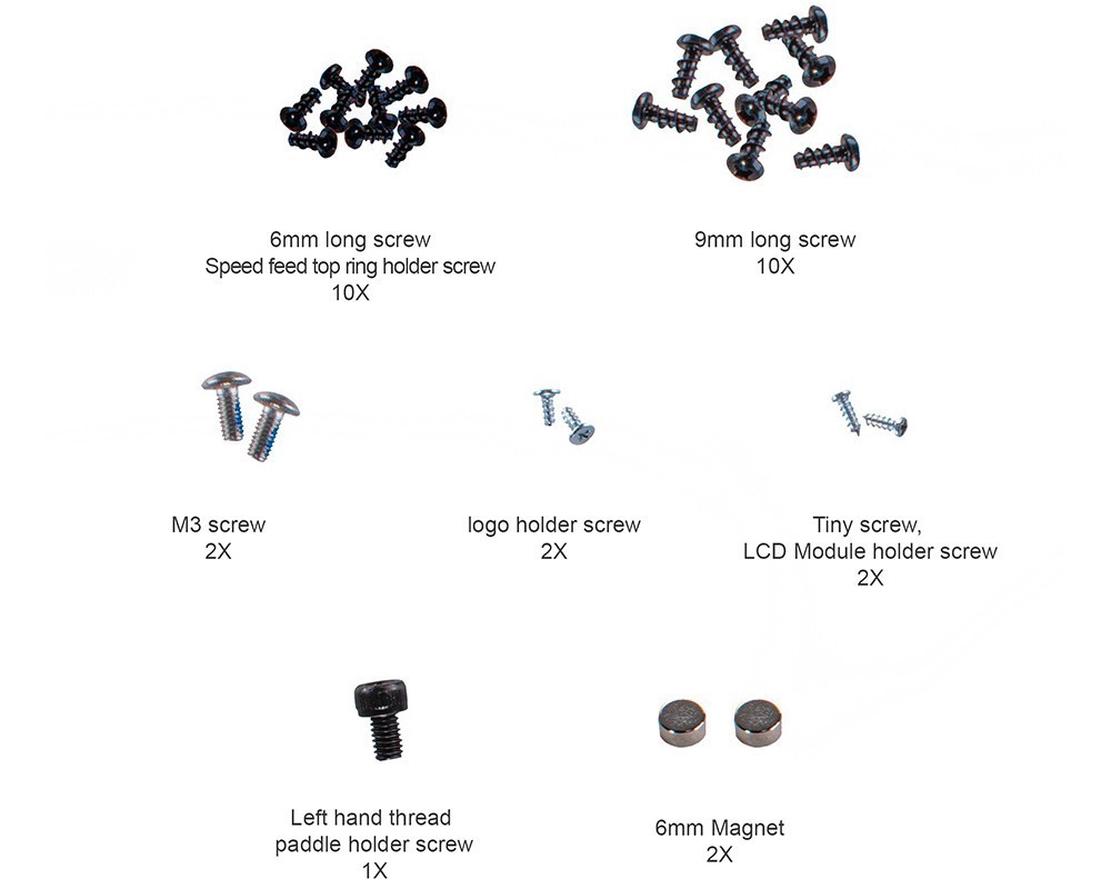 NEW CRBN DRV Screw & Magnet Kit