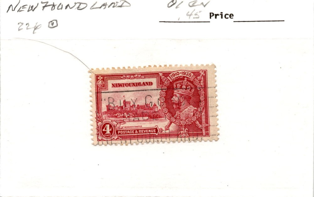 Newfoundland, Postage Stamp, #226 Used, 1935 (AB)