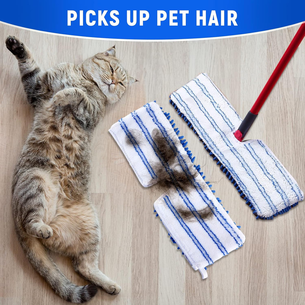Microfiber Flip Mop Refills,Compatible with For O-Cedar Dual Action Mop 3 Pack